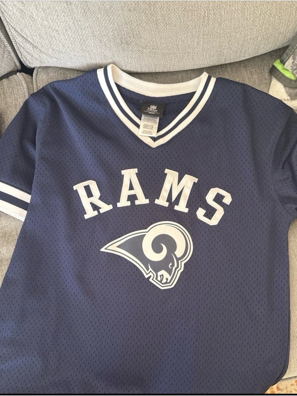 NFL Youth Navy and White Rams Mesh Jersey 14/16